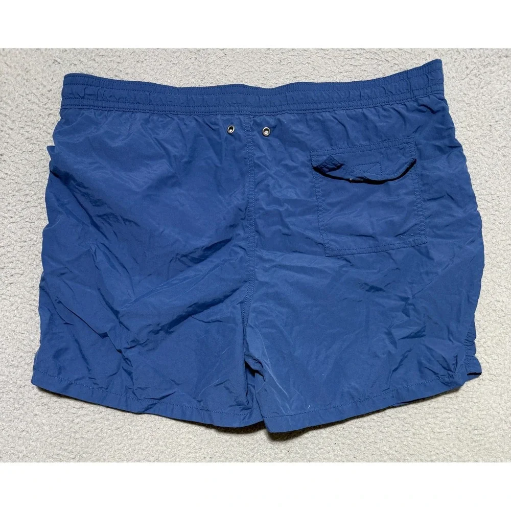 Vintage Polo Ralph Lauren Nylon Swimming Lined Trunks Shorts Navy Mens Size XL
